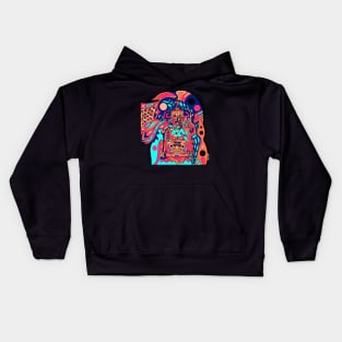 psychodelic astronaut ecopop Kids Hoodie